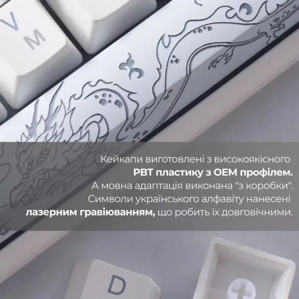Клавіатура ігрова Ducky One 3 Mini Cherry MX Speed silver RGB (White) (UA)