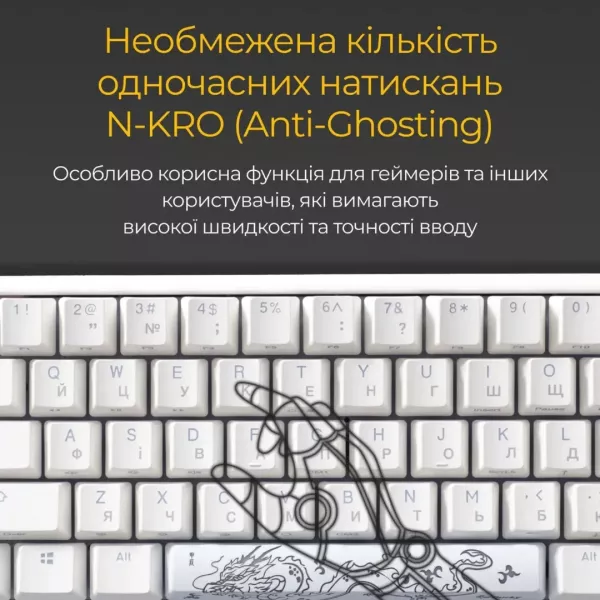 Клавіатура ігрова Ducky One 3 Mini Cherry MX Speed silver RGB (White) (UA)