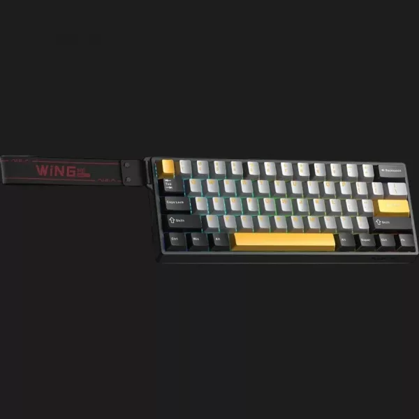 Клавіатура ігрова AULA WIN60 HE Series (Grey Yellow) (UA)