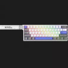 Клавіатура ігрова AULA WIN68 HE Max (White Blue) (UA)