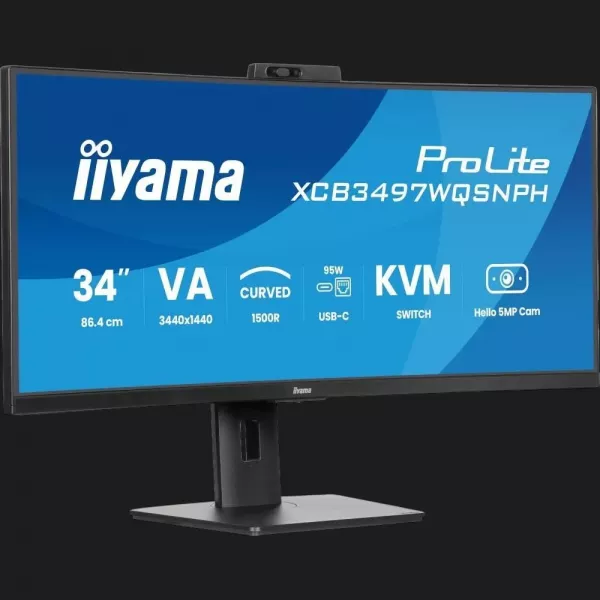 Монітор iiyama 34" VA 120Hz XCB3497WQSNPH-B1 (UA)