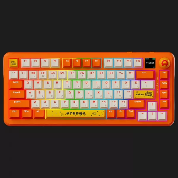 Клавіатура ігрова Ajazz (Orange) (AK820MAX-AS-OW) (UA)