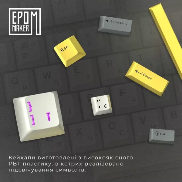 Клавіатура ігрова Epomaker TH80 SE Flamingo (Black) (UA)