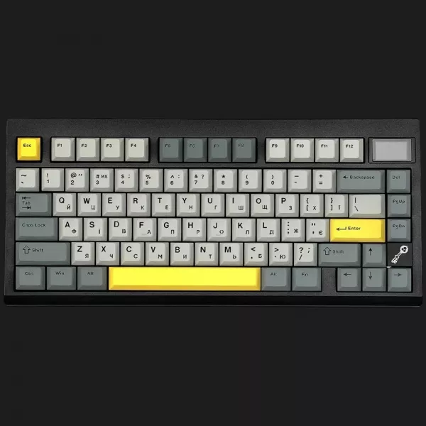 Клавіатура ігрова Epomaker TH80 PRO V2 Sea Salt Silent (Black) (UA)