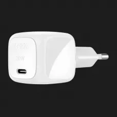 Блок живлення Belkin 30W USB-С GAN PD PPS, NEW (White)
