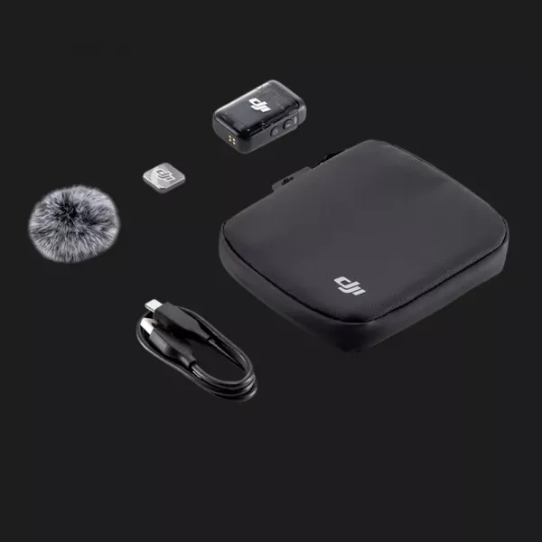 Передавач радіосистеми DJI Mic 2 Transmitter (Shadow Black) (CP.RN.00000328.01)