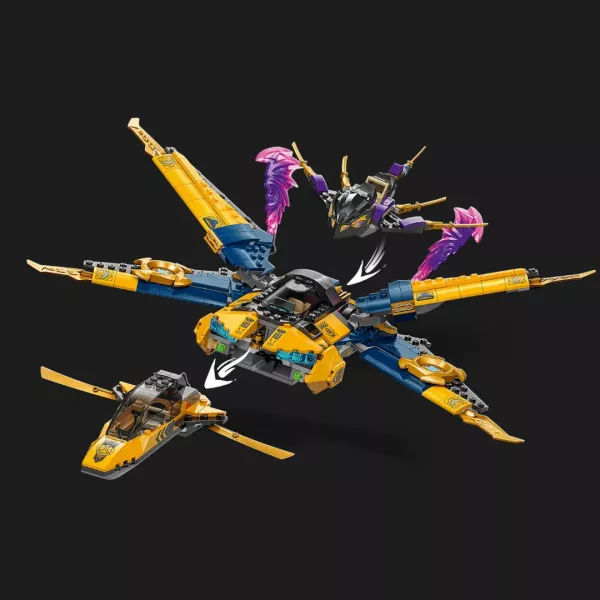 Конструктор LEGO Ninjago Суперштормовий реактивний літак Рас та Арін (71833)