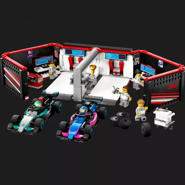 Конструктор LEGO City Гараж F1 та автомобілі Mercedes-AMG і Alpine (60444)