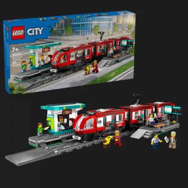 Конструктор LEGO City Трамвай і вокзал у центрі міста (60423)