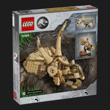Конструктор LEGO Jurassic World Скамʼянілості динозаврів: череп трицератопса (76969)