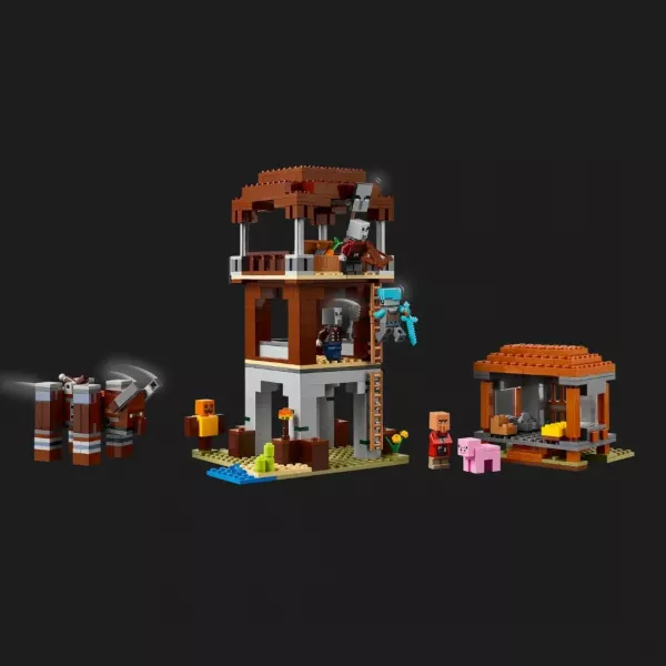 Конструктор LEGO Minecraft Аванпост розбійників та спустошувач (21278)