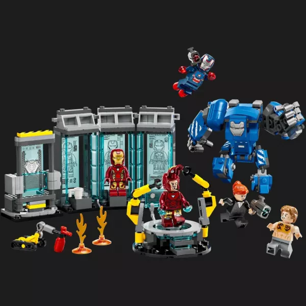 Конструктор LEGO Marvel Лабораторія Залізної Людини: зал обладунків (76315)