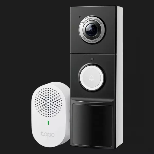Розумний відеодзвоник з акумулятором TP-LINK Tapo D235 (Black/White) (UA)