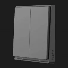 Вимикач Aqara E1 без нульової лінії Wall Switch (дві клавіші) (Gray) (СN)