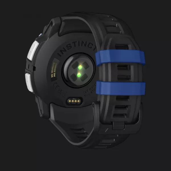 Garmin Instinct 3 50mm Solar Whitestone with Black/Bolt Blue Band