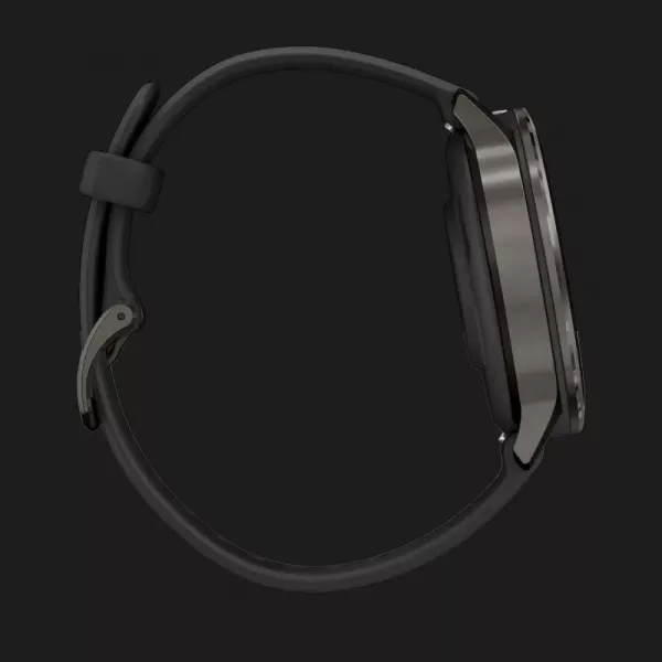 Garmin Venu 4 41mm Slate with Black Silicone Band