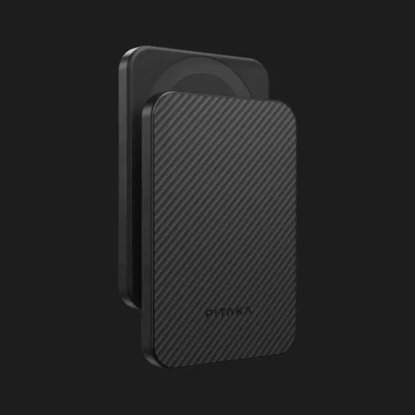 Зарядний пристрій Power Bank Pitaka Aramid Fiber Magnetic Qi2 (5000mAh) (Twill Black/Gray)