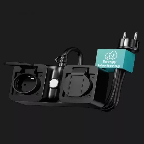 Смарт розетка вулична Meross MOP320HK-EU (сумісна з Matter) (Black)