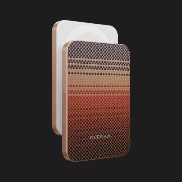 Зарядний пристрій Power Bank Pitaka Aramid Fiber Magnetic Qi2 (5000mAh) (Sunset)