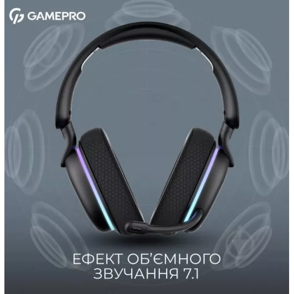 Ігрова гарнітура Gamepro Asgard Bragi (HSW250B) (Black) (UA)