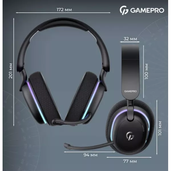 Ігрова гарнітура Gamepro Asgard Bragi (HSW250W) (White) (UA)