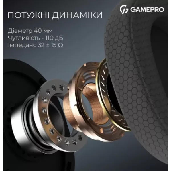 Ігрова гарнітура Gamepro Asgard Bragi (HSW250W) (White) (UA)