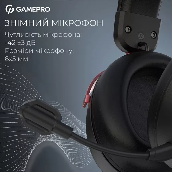 Ігрова гарнітура Gamepro HSW201BR (Black/Red) (UA)