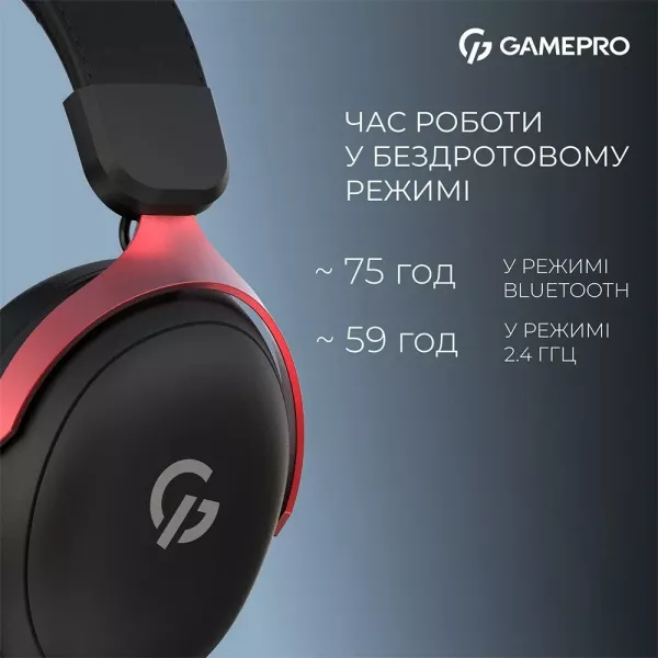 Ігрова гарнітура Gamepro HSW201BR (Black/Red) (UA)