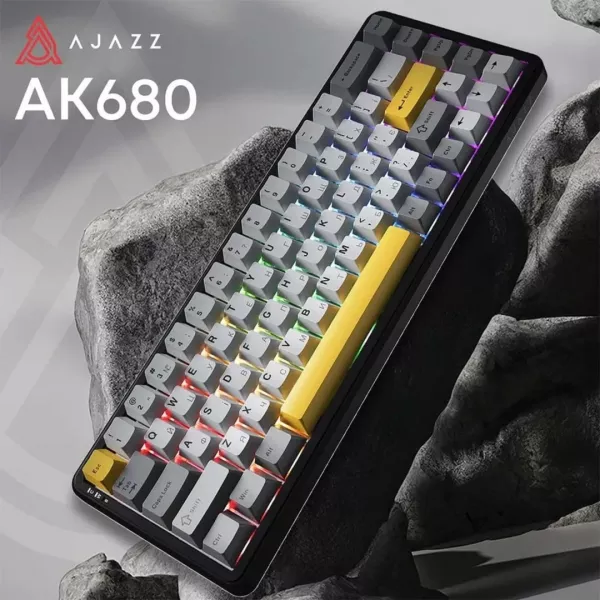 Клавіатура ігрова Ajazz (Black) (AK680-M-BGY-A) (UA)