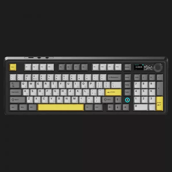 Клавіатура ігрова Ajazz AK980 (Black/Gray/Yellow) (AK980-CS-BGY) (UA)