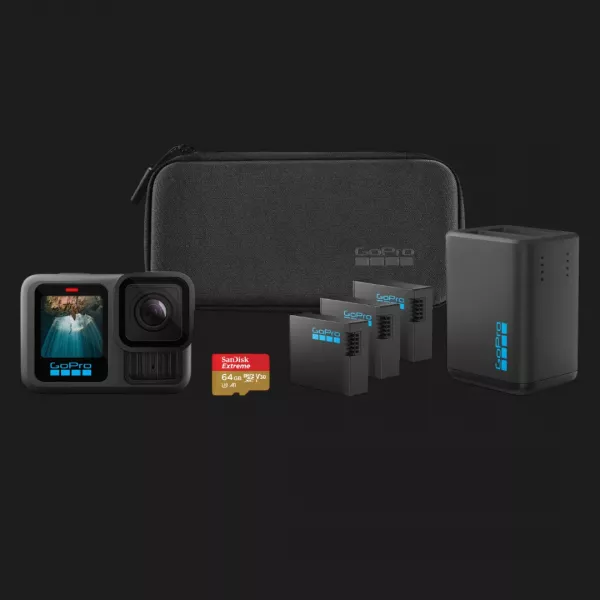 Екшн-камера GoPro Hero 13 Black Extended Power Bundle (CHDRB-134-RW) (Standard)